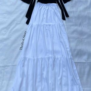 Soft Coquette Cottagecore White FairyTier Skirt