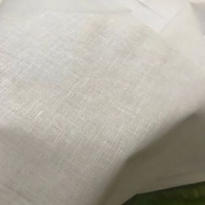 White Cotton Plain Fabric