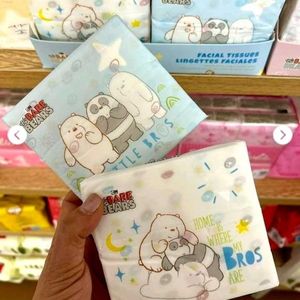 We Bare Bears Fragrance-free Facial Tissues