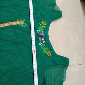 Dark Green Kurta Dupatta Set