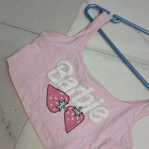 Babypink Barbie Tank Crop Top