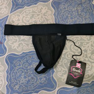 Men Black Transparent Thong