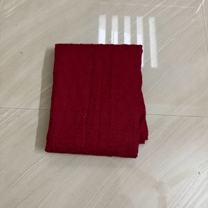 Maroon ,pink Hakoba Cotton Fabric