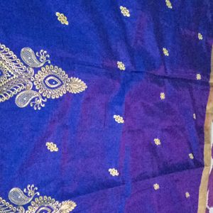 Gold Colour Pallu New Saree