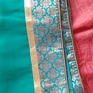 Rama Green Colour Saree