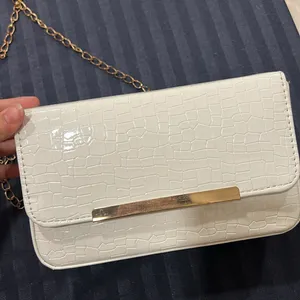 White Sling Bag Purse