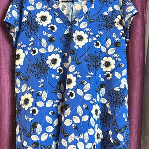 Floral V Neck Top By Hilary Radley