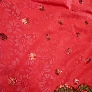 Maroon Colour Saree