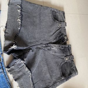 Super Combo Of 2 Trendy Denim Shorts