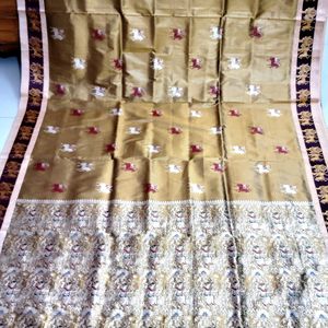 Beautiful Baluchori Work Walkalum Saree