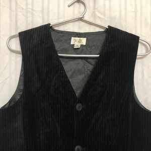 Place Black Cotton Vest