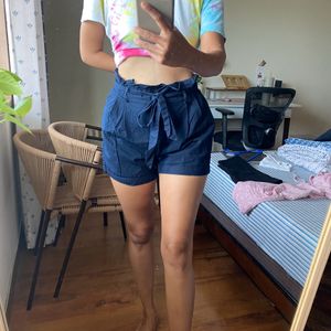 ZARA Tie Waist Shorts