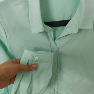 Mint Crop Shirt