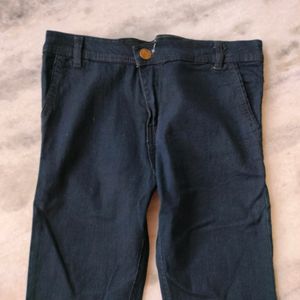 Black Cotton Jeans For Women