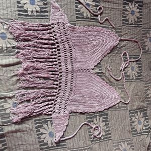 Lavender Crochet Beach Wear