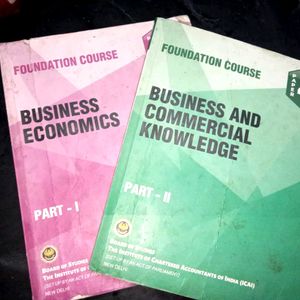 CA foundation "Eco& BCK" Books