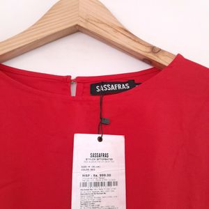 Sassafras Red Casual Top (Women's)