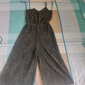 TOPSHOP Golden Glittery knee Length Jumpsuit