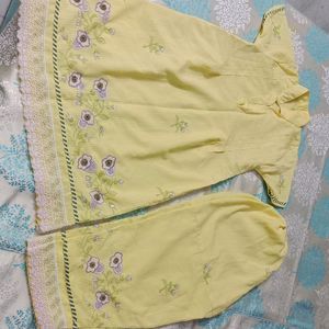 Stitched Suit For Girls With Full Work On Daman An