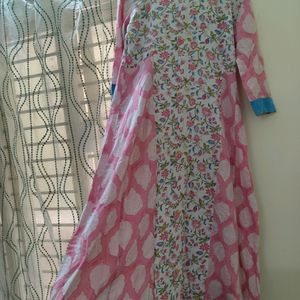 Pink Soft Cotton Kurti