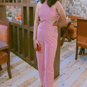 Pink Wide Leg Jumpsuit