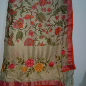 Flowered Saree