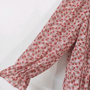 Korean imported floral shrug