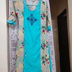 Blue Floral Kurta 🔥 Grab Now