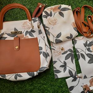 Floral Print Latest Bag 5pc Collection