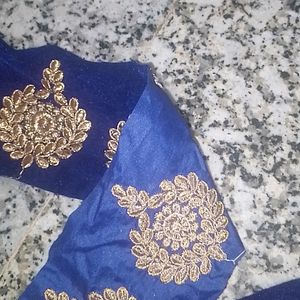 Velvet Dark Blue Colour Lace