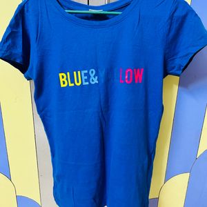 Pure Cotton Blue T-shirt