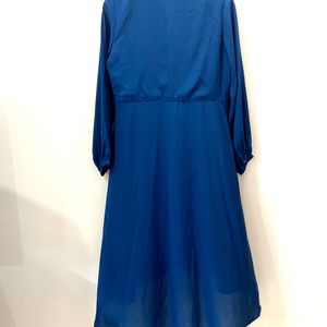 Navy Blue Maxi Dress Upto Calf Length