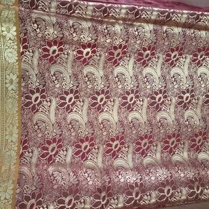 Semisilk maroon Color Saree