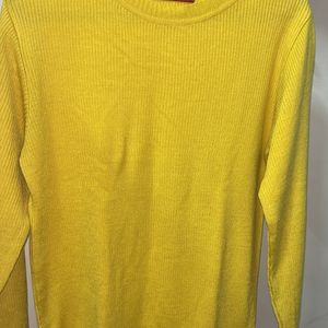 yellow sweater