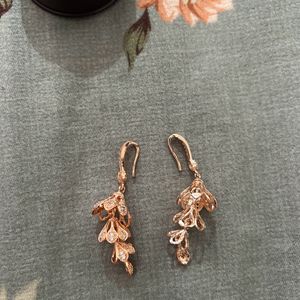 Beautiful Rose Gold Diamond Earrings