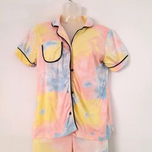 Multicolor Printed Nightsuit (Women's)