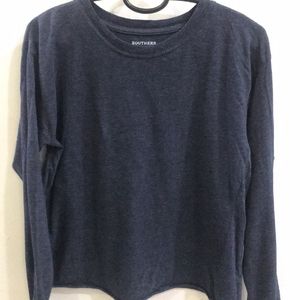 Grey Long Sleeves T-shirt For Women