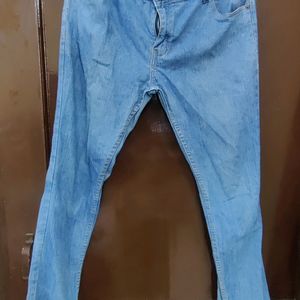 Blue Mid Waist Jeans