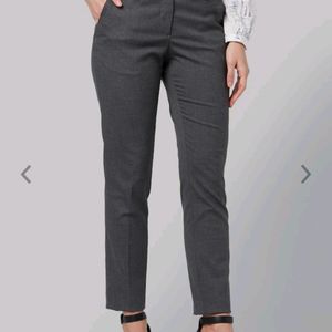 Park Avenue Grey Formal Pants For Women