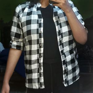 Chequered Quarter Sleeved Shirt