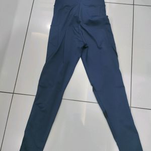 Gym Pants For Women Medium Size Blue Color