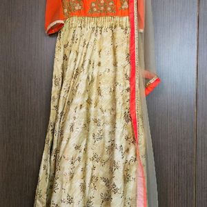 Ethnic Gown With Dupatta