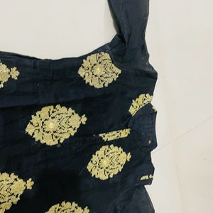 Navy Blue Kurta  Pattani Patan