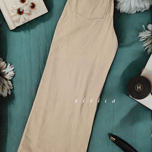 Klara Authentic Beige Pant For Women