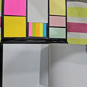 Diary With Writing Pad & Sticky Labels