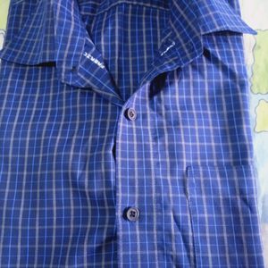 Blue Checked Shirt Lightly Used