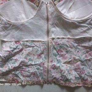 CORSET TOP PEACH COLORED