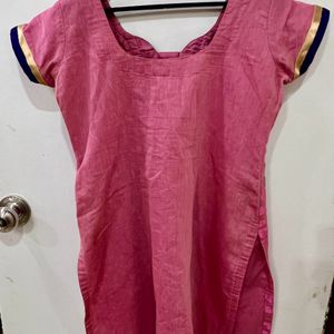 Pink Kurta M Size