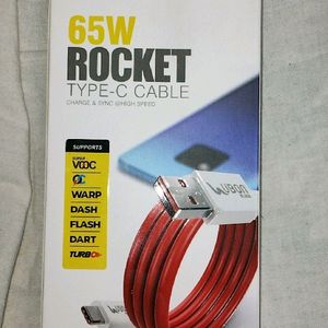 UBON 65 WATT ROCKET FAST CHARGING CABLE