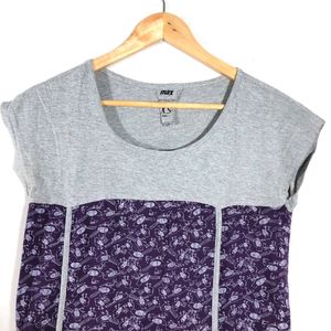 PURPLE & GREY BIRD PRINT DRESSES